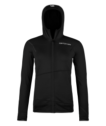 Mikina ORTOVOX Fleece Light Hoody Women's Black Raven